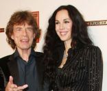 Mick Jagger et L\'Wren Scott à New York, le 21 septembre 2011.<br />