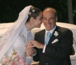 Luciana Gimenez lors de son mariage avec Marcelo de Carvalho à S ã o Paulo, le 19 août 2006.
