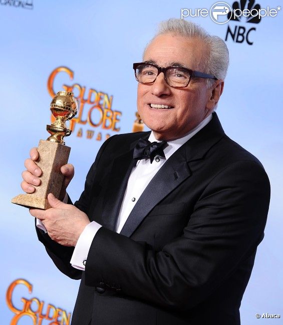 Martin Scorsese, meilleur réalisateur pour Hugo Cabret aux Golden Globes à Los Angeles, le 15 janvier 2012.