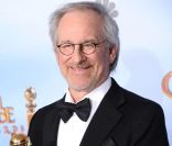 Steven Spielberg, meilleur film d'animation pour Les Aventures de Tintin : Le Secret de la Licorne aux Golden Globes à Los Angeles, le 15 janvier 2012.