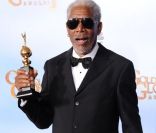 Morgan Freeman, honoré aux Golden Globes à Los Angeles, le 15 janvier 2012.