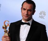 Jean Dujardin, meilleur acteur pour The Artist aux Golden Globes à Los Angeles, le 15 janvier 2012.