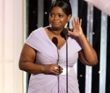 Octavia Spencer aux Golden Globes, le 15 janvier 2012 à Los Angeles.