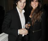 Gaspard Proust et Elsa Leeb lors de la soirée d'avant-première du film L'amour dure trois ans à Paris le 7 janvier 2012