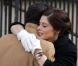 Ashley Greene sur le tournage de la série Pan Am à New York, le 16 janvier 2012