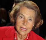 Liliane Bettencourt en janvier 2011, au défilé Franck Sorbier, à Paris.