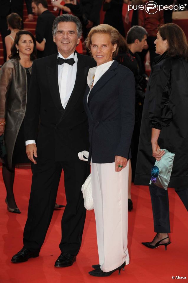 Christine Ockrent et Alain de Pouzilhac à Cannes le 15 mai 2009.