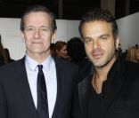 Francis Huster et Steve Suissa au défilé Dior Homme automne-hiver 2012/2013 à Paris, le 21 janvier 2012.