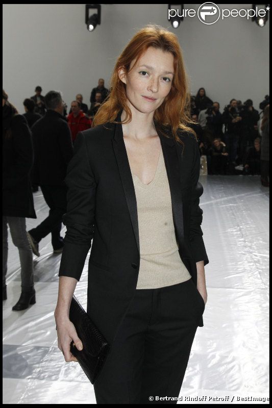 Audrey Marnay au défilé Dior Homme à Paris, le 21 janvier 2012.
