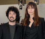 Yarol Poupard et Caroline de Maigret au défilé Dior Homme à Paris, le 21 janvier 2012.