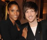 Audrey Chaveau et Quentin Mosimann au défilé Eric Tibusch à Paris, le 23 janvier 2012.