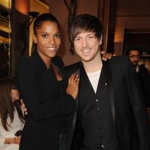 Audrey Chaveau et Quentin Mosimann au défilé Eric Tibusch à Paris, le 23 janvier 2012.