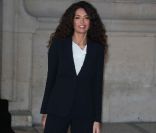 Afef Jnifen lors de son arrivé au défilé Armani Privé le 24 janvier à Paris