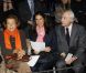 Liliane Bettencourt, sa fille Françoise Bettencourt-Meyers et son mari au défilé Armani Privé le 24 janvier 2012 à Paris