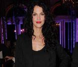 Linda Hardy lors du défilé Zuhair Murad Haute Couture à Paris le 24 janvier 2012