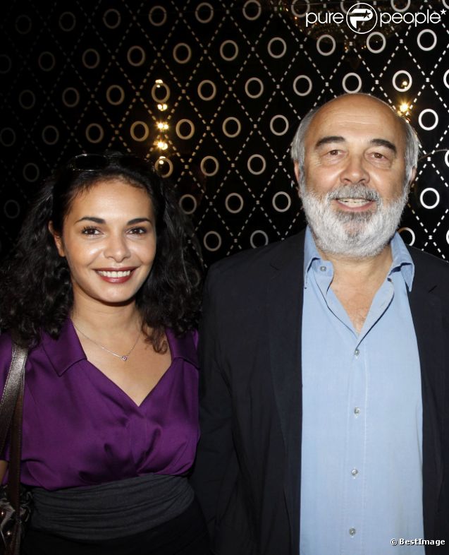 Saïda Jawad et Gérard Jugnot en octobre 2011 à Paris 