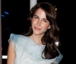 La superbe Caroline Sieber, habillée en Louis Vuitton collection printemps-été 2012 lors du Dîner De La Mode à Paris, le 26 janvier 2012. 