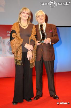 Roger Carel et Marina Vlady lors des Rencontres Internationales de Cinéma de Vincennes, le 27 janvier 2012