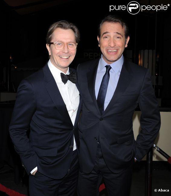 Gary Oldman et Jean Dujardin lors des Directors Guild Awards, le 28 janvier 2012 à Los Angeles