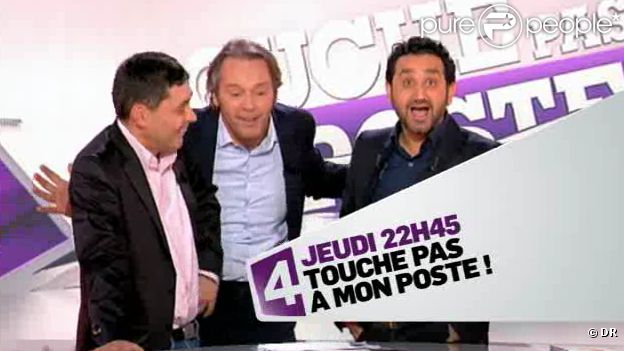 Cyril Hanouna, Jean-Michel Maire et Thierry Moreau dans Touche pas à mon poste sur France 4 le jeudi 2 février