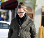 Jennifer Garner enceinte, et sa fille Seraphina à Los Angeles le 3 février 2012