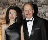 Linda Barras et Jean-François Emery lors de la soirée de Gala de la 29ème nuit des neiges, à Crans-Montana, en Suisse, le 4 février 2012