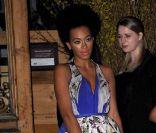 Solange Knowles a participé au lancement du programme Runway to win pour soutenir Barack Obama dans sa candidature à la présidentielle américaine. New York le 7 février 2012