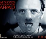 Affiche promotionnelle des Oscars 2012 : Le Silence des Agneaux 