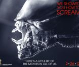 Affiche promotionnelle des Oscars 2012 : Alien 