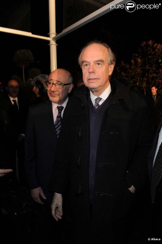 Frédéric Mitterrand au dîner du CRIF, à Paris, le 8 février 2012.