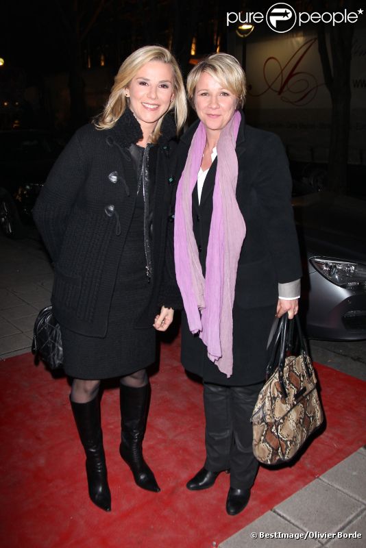 Laurence Ferrari et Ariane Massenet lors des 25 ans de TV Magazine au Plaza Athenée le 8 février 2012 à Paris