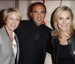 Ariane Massenet, Nikos Aliagas et Laurence Ferrari lors des 25 ans de TV Magazine au Plaza Athenée le 8 février 2012 à Paris