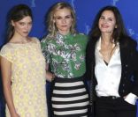 Léa Seydoux, Diane Kruger et Virginie Ledoyen au festival de Berlin, le 9 février 2012.