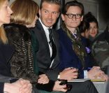 Défilé Victoria Beckham avec David Beckham au premier rang au côté d'Anna Wintour 