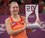 Angélique Kerber, victorieuse le 12 février 2012 à Coubertin lors de la finale de l'Open GDF Suez à Paris