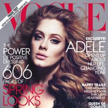 Adele en couverture du Vogue américain pour l'édition de mars 2012