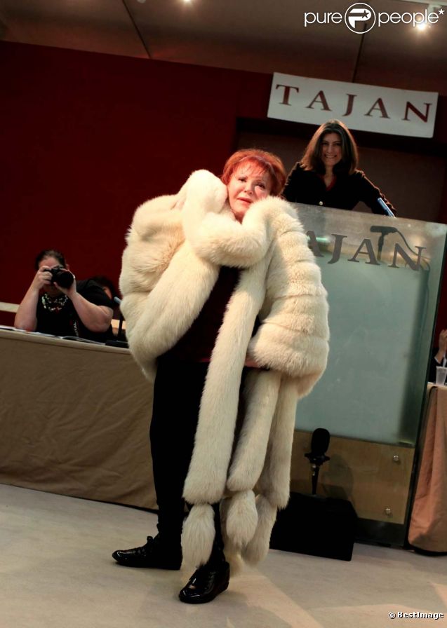 Régine à l'espace Tajan, le 4 février 2012.