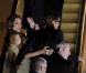 Angelina Jolie et Brad Pitt amoureux le 16 février 2012 à Paris pour l'avant-première du film Au pays du sang et du miel