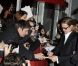 Angelina Jolie et Brad Pitt le 16 février 2012 à Paris pour l'avant-première du film Au pays du sang et du miel