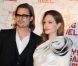 Angelina Jolie et Brad Pitt complices le 16 février 2012 à Paris pour l'avant-première du film Au pays du sang et du miel