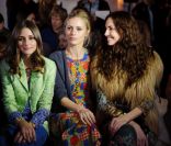 Olivia Palermo et Poppy Delevingne lors de la Fashion Week le 19 février 2012 