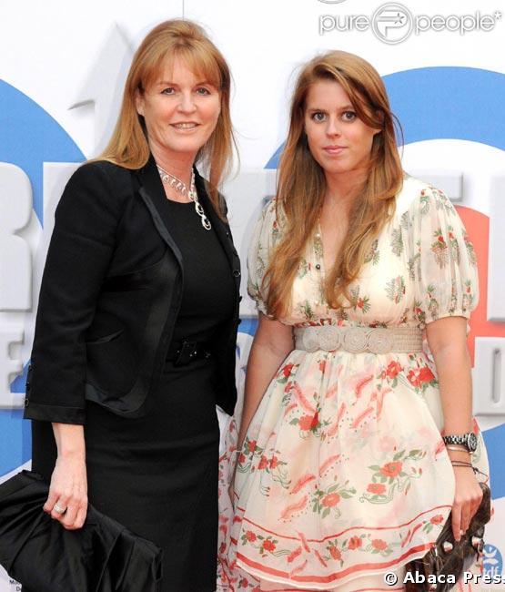 Princesse Beatrice d'York et sa mere Sarah Ferguson