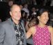 Woody Harrelson et sa femme Laura Louise lors de l'avant-première du film Hunger Games le 12 mars 2012 au Nokia Theatre L.A Live de Los Angeles