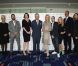 Le prince Charles lors des L'Oreal Paris Success Awards le 14 mars 2012 à Londres, avec notamment Joanna Lumley et Emma Bunton. 