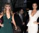 Jennifer Lawrence et Irina Shayk à New York pour la projection de Hunger Games le 20 mars 2012 (photo montage)