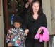 Heidi Klum et ses enfants sortent d'un centre de sports à Los Angeles le 14 avril 2012