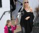 Heidi Klum et ses enfants sortent d'un centre de sports à Los Angeles le 14 avril 2012