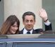 Peu après 20 heures, Carla Bruni et Nicolas Sarkozy quittent l'Elysée, à Paris, le 6 mai 2012.