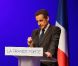 Nicolas Sarkozy prononce son discours après la défaite au second tour à La Mutualité, à Paris, le 6 mai 2012.