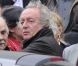 Didier Barbelivien aux obsèques d'Eric Charden, le 11 mai 2012, à Paris.